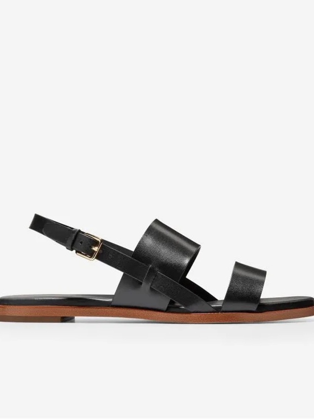 Cole Haan Flynn Flat Sandals Leather Black - 8.5 - Picture 5 of 9